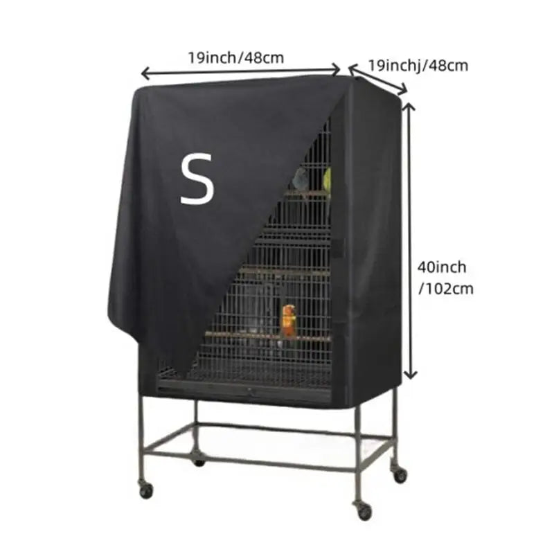 Bird Cage Cover Waterproof Dustproof Oxford Cloth Cage Cover Protective Bird Cage Two Handle Top Design Adjustable