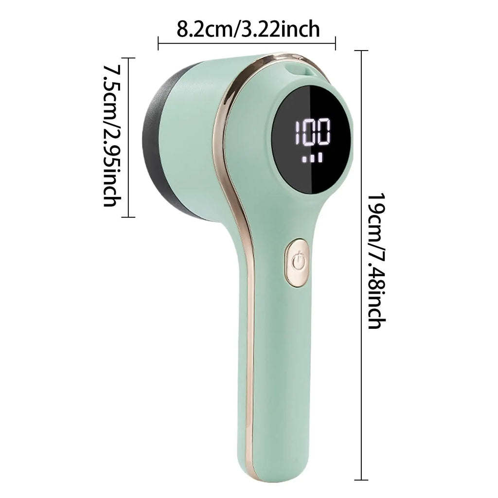 Portable Lint Remover Electric USB Clothes Cleaning Brush with LED Digital