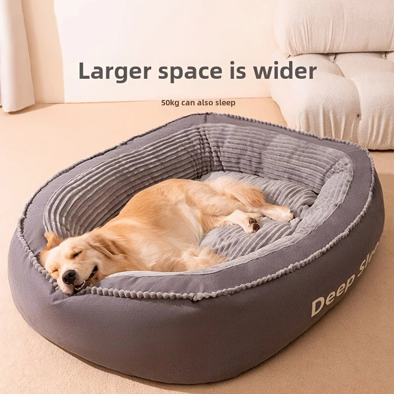 Pet Bed Comfortable Donut Round Soft Washable Dog Cat Cushion Bed Warm