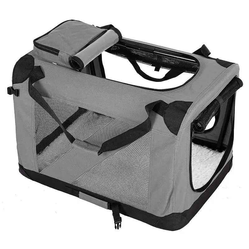 Dog Cage Car Kennel Outing Pet Luggage Car Travel Cage Folding Medium and Large