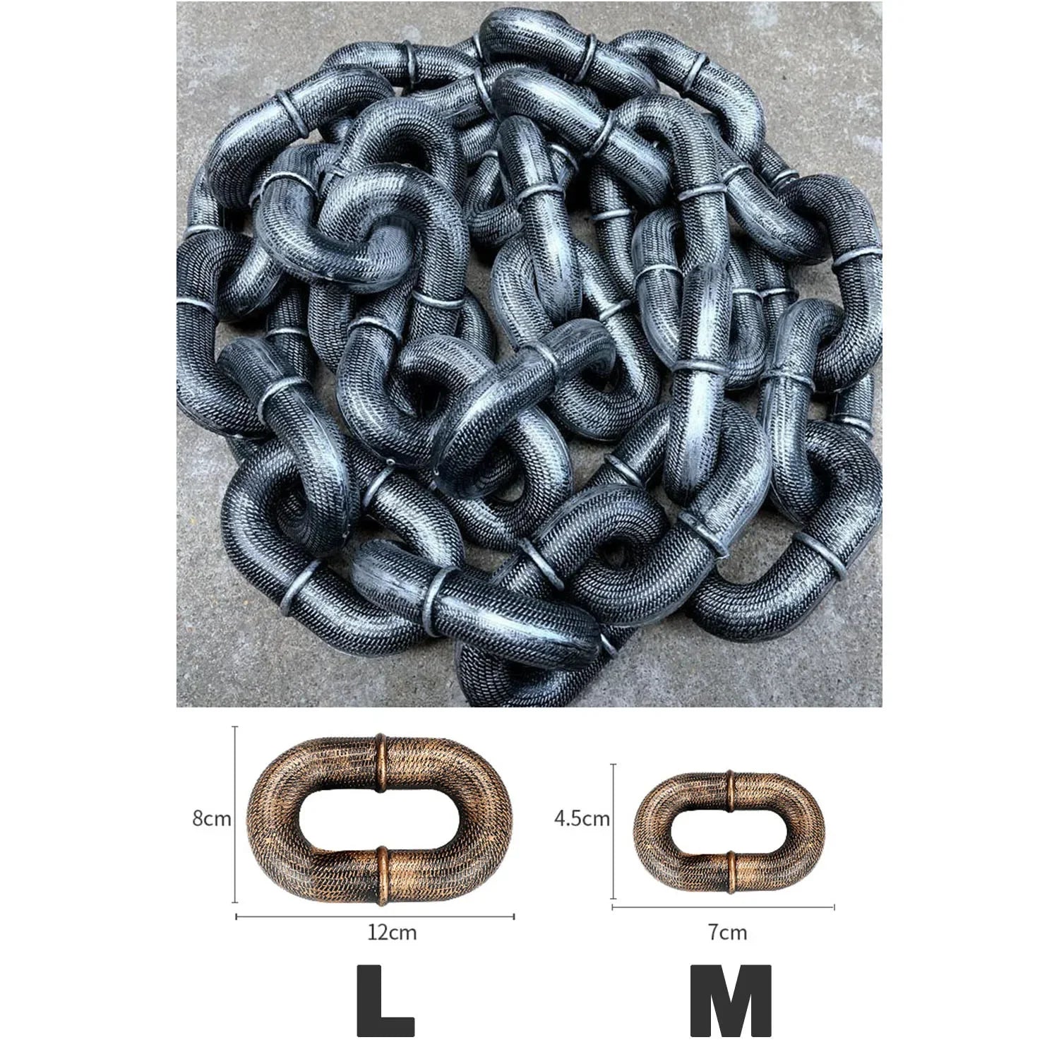 Funny Plastic Simulation Iron Chain For Small Dogs Cats Dog Leads Lightweight Huge Dog Leash