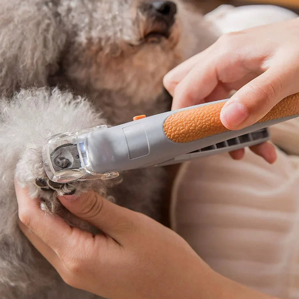 LED Light Dual-Sided Pet Nail Clippers for Cats And Dogs 5x Magnification Easy Nail Trimming Tool for Your Furry Friends