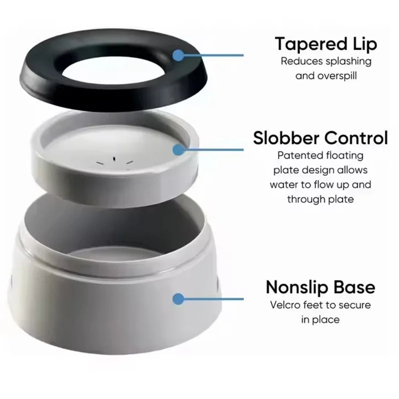 Pet Floating Water Bowl for Car Anti-Splash Anti-Overturn Portable Travel Dog Cat Drinking Water Dispenser