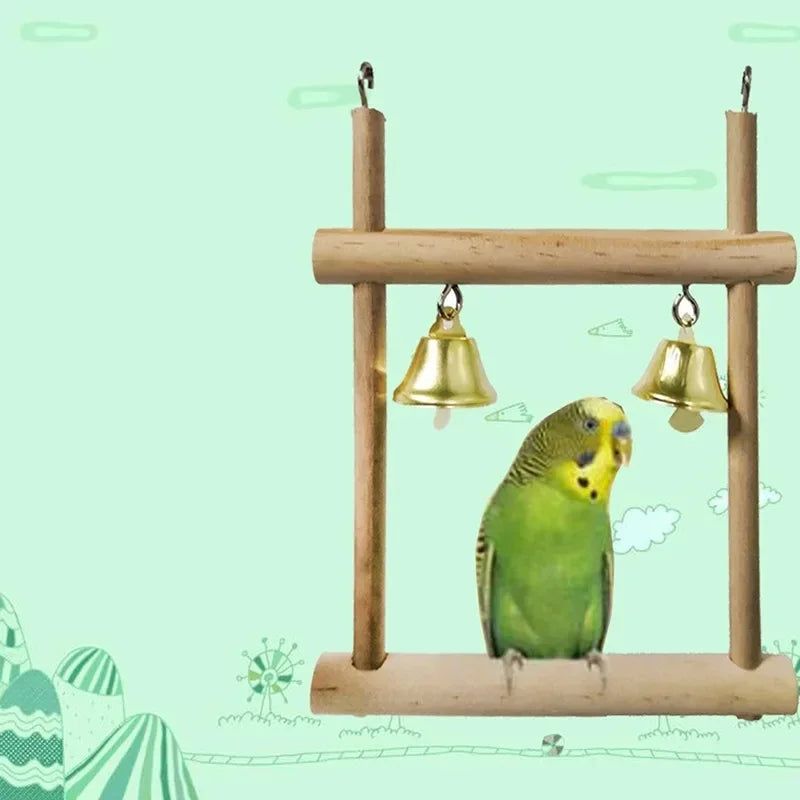 Colorful Bird Chewing Toys Set for Parrots Parakeets Shredding Hanging Foraging Toy with Rope Bungee
