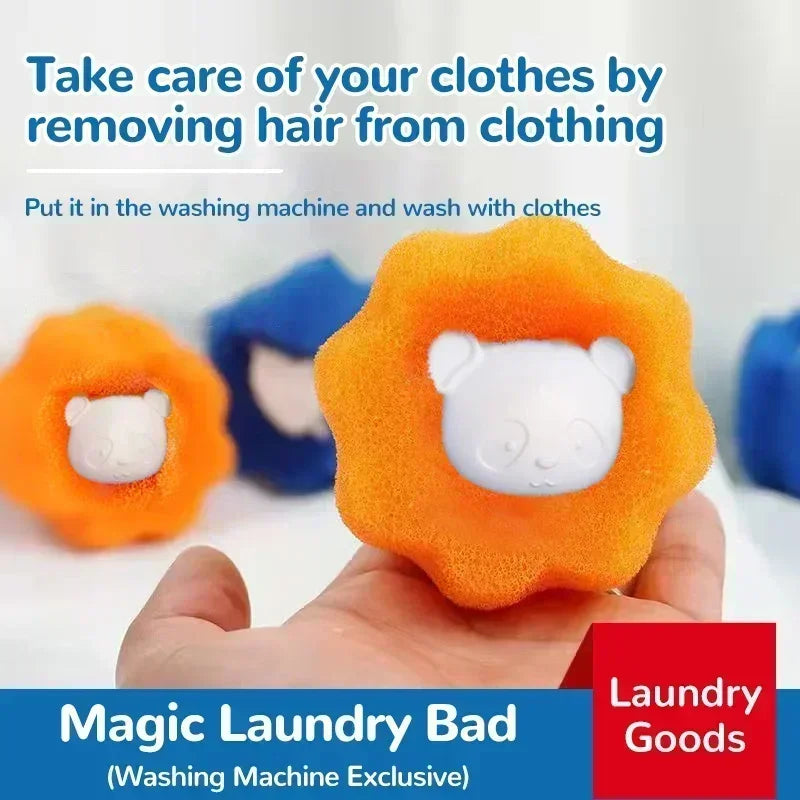 Laundry Balls Pet Hair Collector for Washing Machine Reusable Laundry Lint Catcher Removes Lint From Clothes
