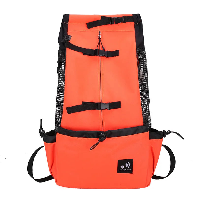 Strong Nylon Dog Carrier Backpack for Small Medium Dogs High Quality Breathable Cycling Backpack for Outdoor