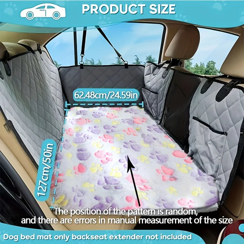 1 Dog Car Mat, Non-Slip Rear Seat Extender Pet Mat, Mesh Dog Bed Suitable for Suvs and Sedans, Bite-Resistant, Easy to Clean, Scratch-Resistant, Comfortable Travel Mat