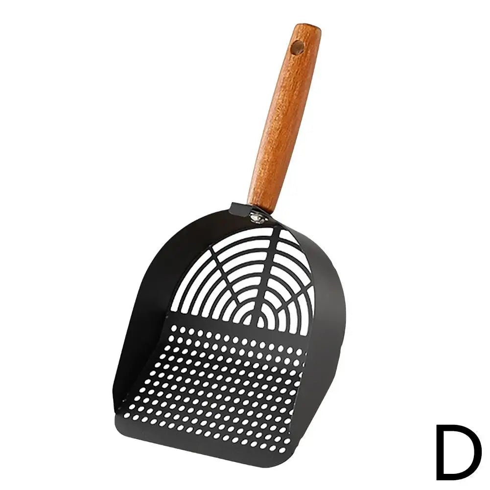 Steel Cat Litter Scoop Long Handle Pet Waste Shovel Cleaning Tool For Tofu Sand Litter Box