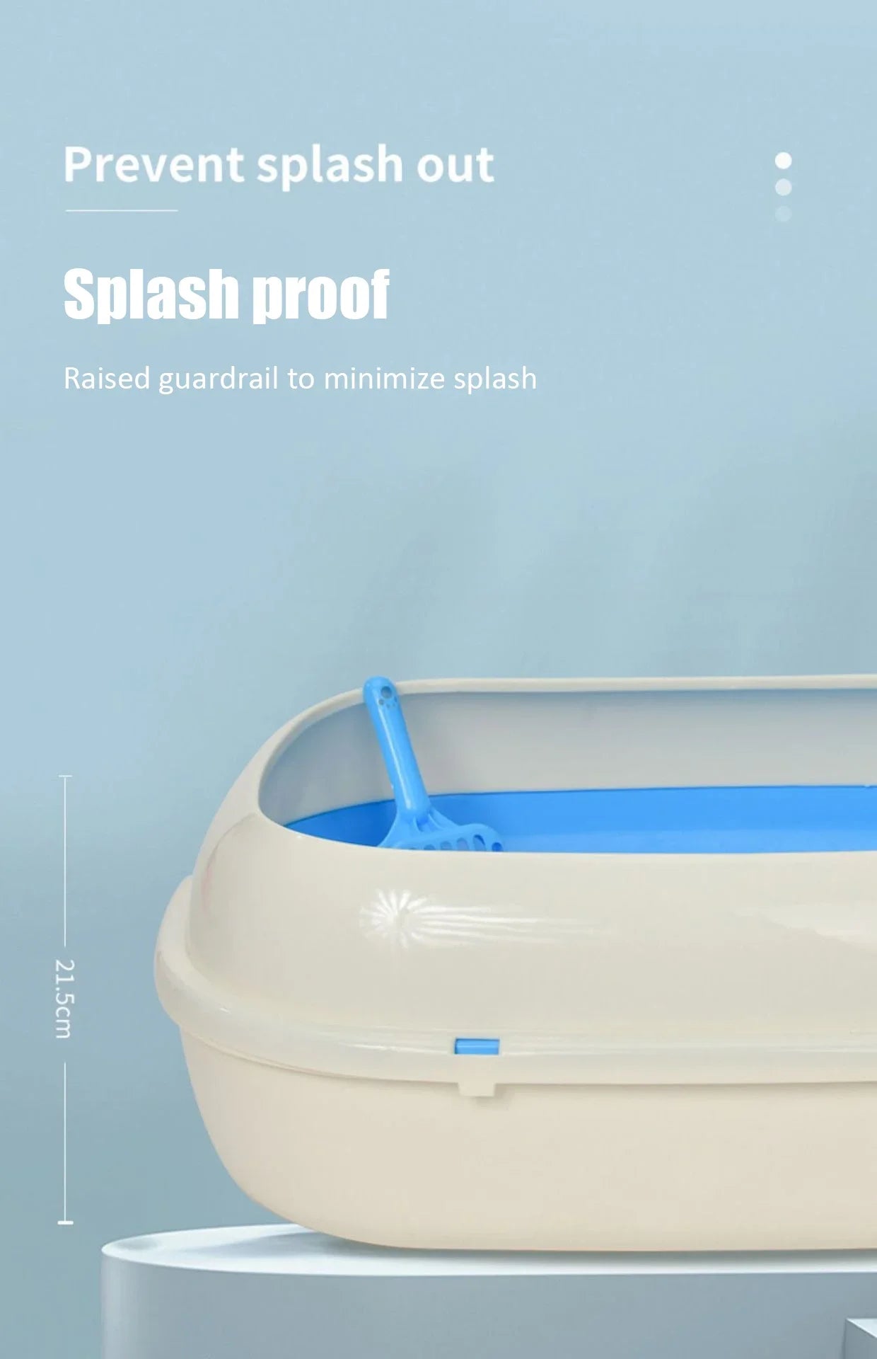 New Semi-closed Grid Drawer Double Cat Litter Pan Easy To Cleaning Extra Large Splash Proof for Pine Litter
