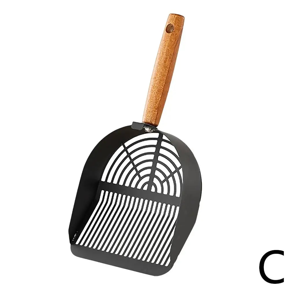 Steel Cat Litter Scoop Long Handle Pet Waste Shovel Cleaning Tool For Tofu Sand Litter Box
