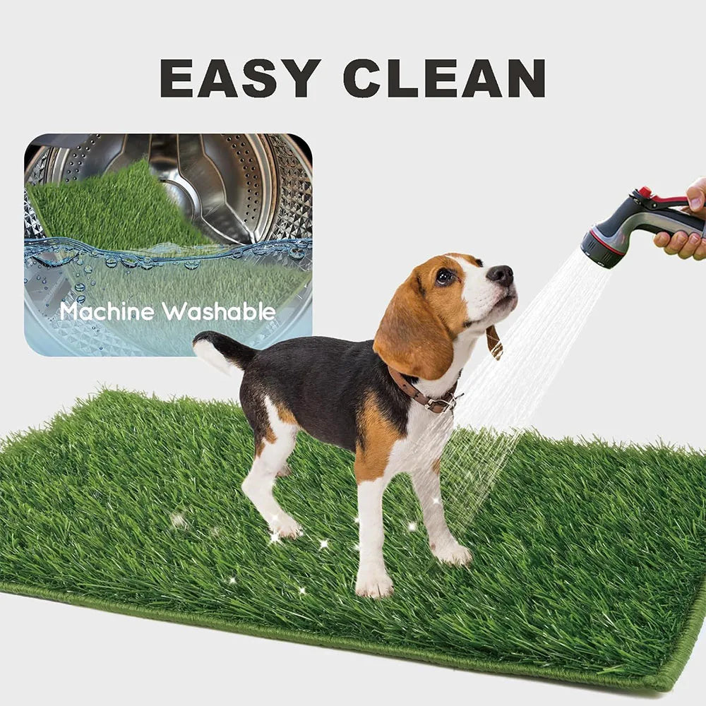 Reusable Dog Toilet Dog Lawn Carpet: Artificial Grass Rug for Dog, Training Mat, Dog Toilet for Balcony Patio Garden