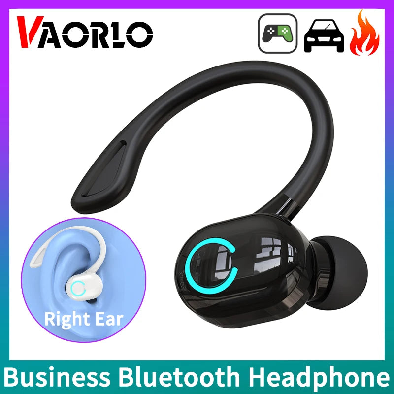 Wireless Bluetooth Earphones HIFI Bass With HD MIC Ear-Hook Earbuds Noise Cancelling Waterproof Headsets