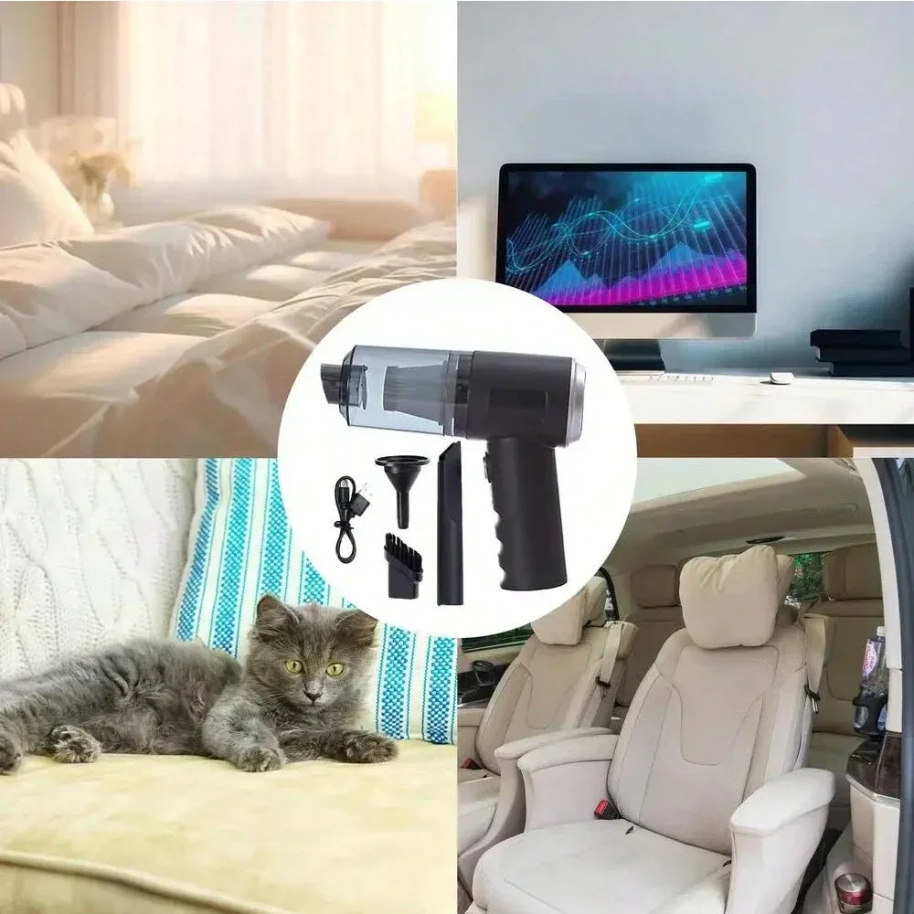 1PC Wireless Vacuum Cleaner 120W High Power Black
Home And Car Powerful Portable Handheld Vacuum