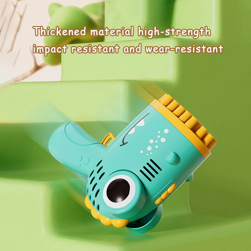 40 Hole Dinosaur Handheld Bubble Machine, Electric Bubble Gun Outdoor Toy(without Bubble Water)