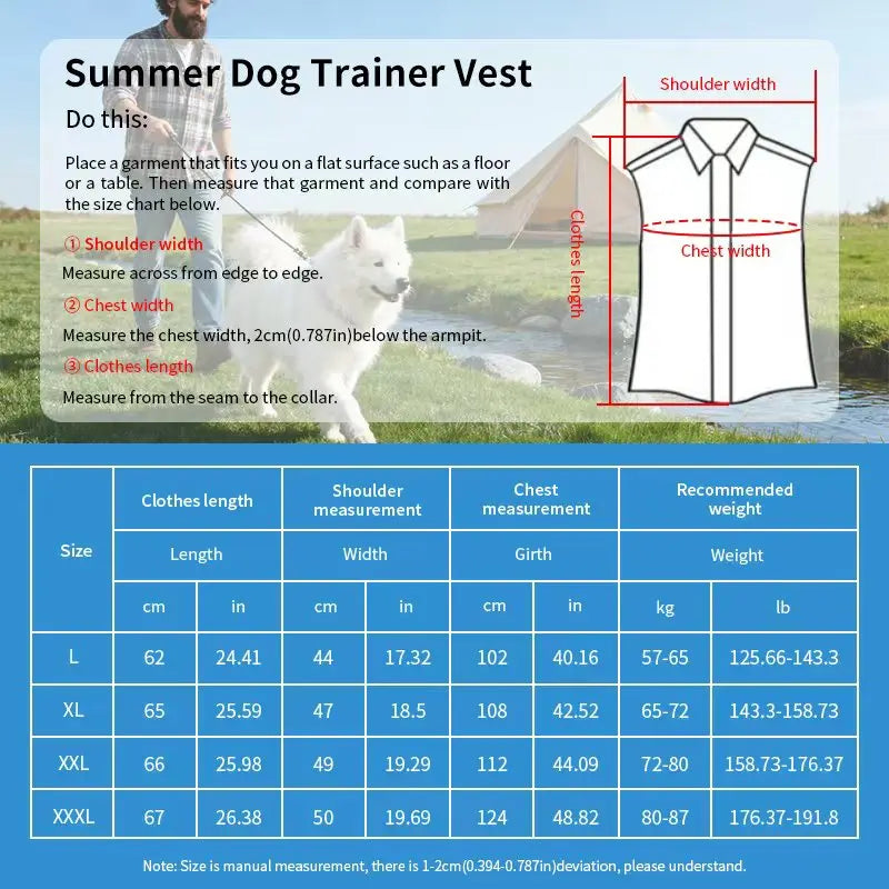 Working dog anti-scratch clothing dog training vest