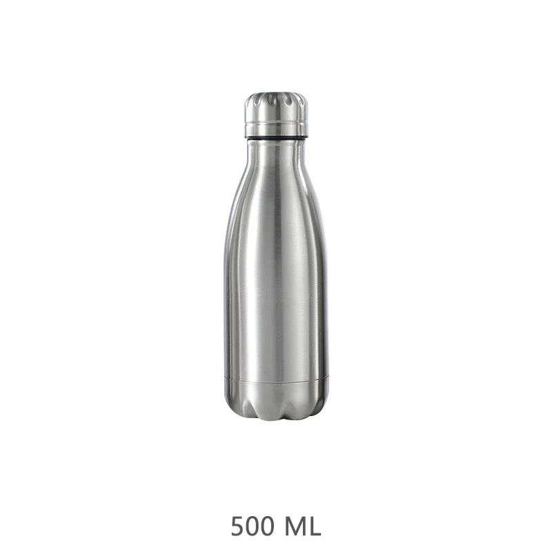 Stainless Steel Water Bottle 1 Liter Free Shipping, Drink Bottle for Sport Travel Cups,  500 750 1000ml Water Bottles