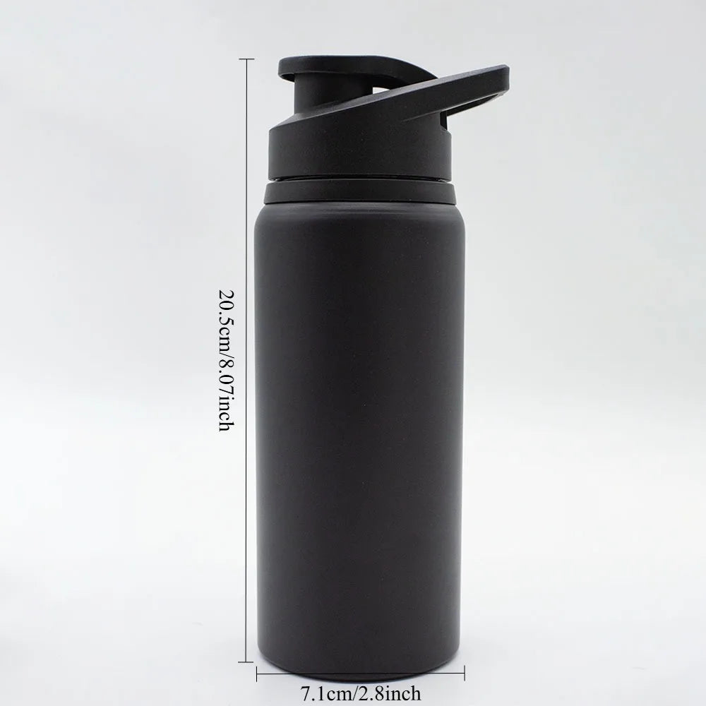 Metal Portable Water Bottle Leakproof Reusable Outdoor Sports Cup for Cycling Hiking Gym Travel