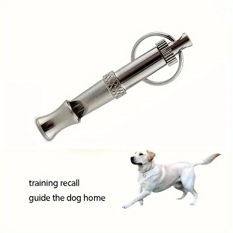 1/2Pcs Dog Whistle To Stop Barking, Adjustable Sound Pitch Dog Whistle With Keychain, Professional Recall Pet