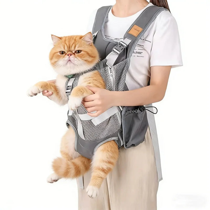 Pet Carrier Backpack Adjustable Cat Dog Travel Bag Carrying Small Medium Dog Bulldog Transport Dog Bag Pet Supplies Perro