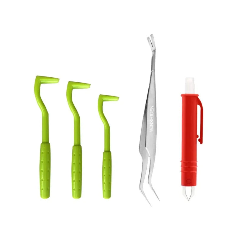 Pet Tick Removal Kit Easy To Use Flea Get Rid of Hook Tweezers Pliers Mite Extractor Dogs Cats