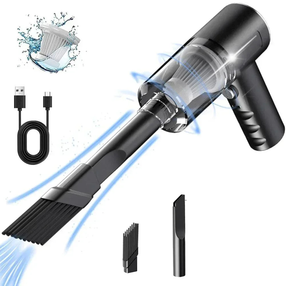 1PC Wireless Vacuum Cleaner 120W High Power Black
Home And Car Powerful Portable Handheld Vacuum