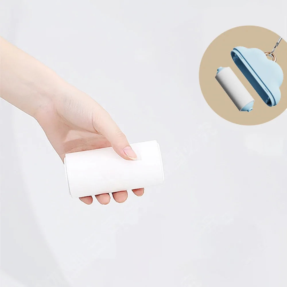 Cloud Shaped Roller Sticky Brush Refill Lint Roller Brush Sticky Paper Pet Hair Remover Roller Drum Type