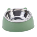 1/2/5pcs Cat Bowl Creative Inclined Kitten Puppy Food Feeding Bowls Stainless Steel