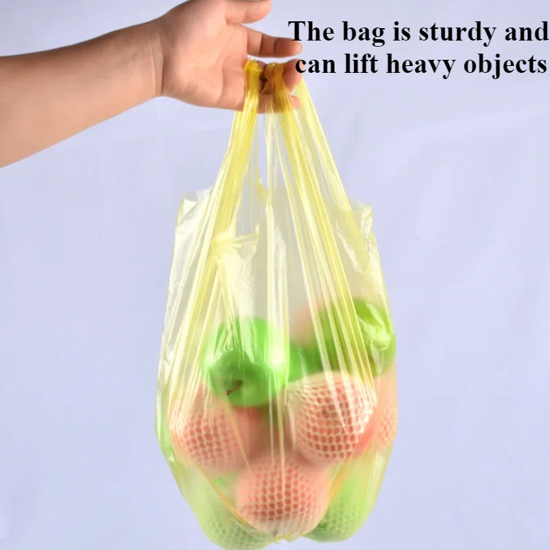 5 Rolls 1 pack 100Pcs Household Disposable Trash Pouch Garbage Bags  Waste Bag Plastic Bag