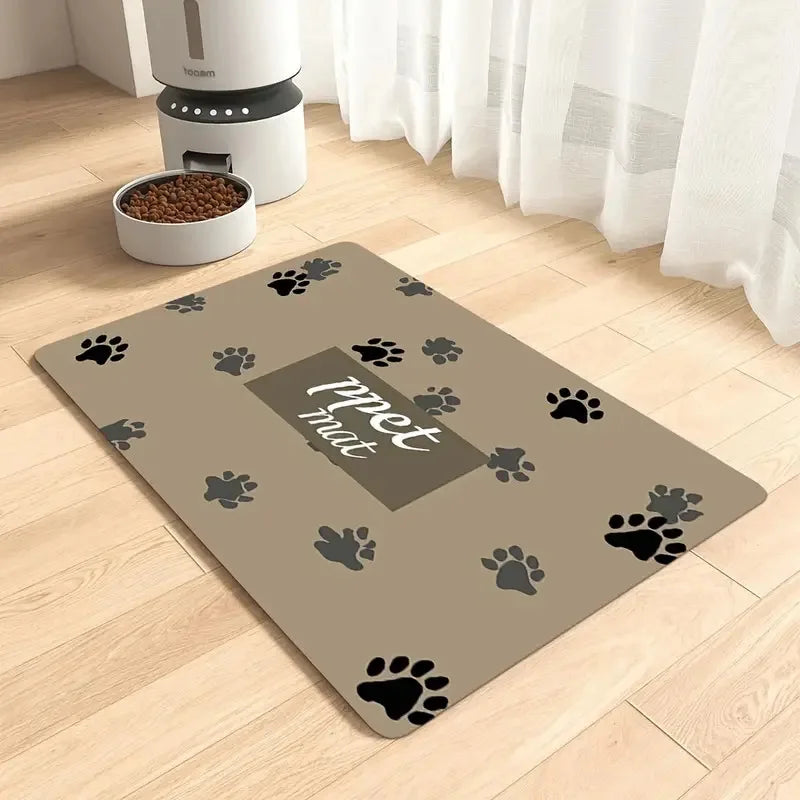 Pet supplies mat cat dog Feeding Mat Pet Placemat for Food Water Bowl with Waterproof Quick-drying diatom ooze floor mat