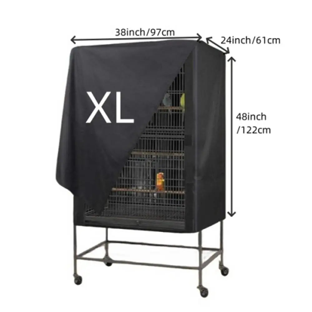 Bird Cage Cover Waterproof Dustproof Oxford Cloth Cage Cover Protective Bird Cage Two Handle Top Design Adjustable