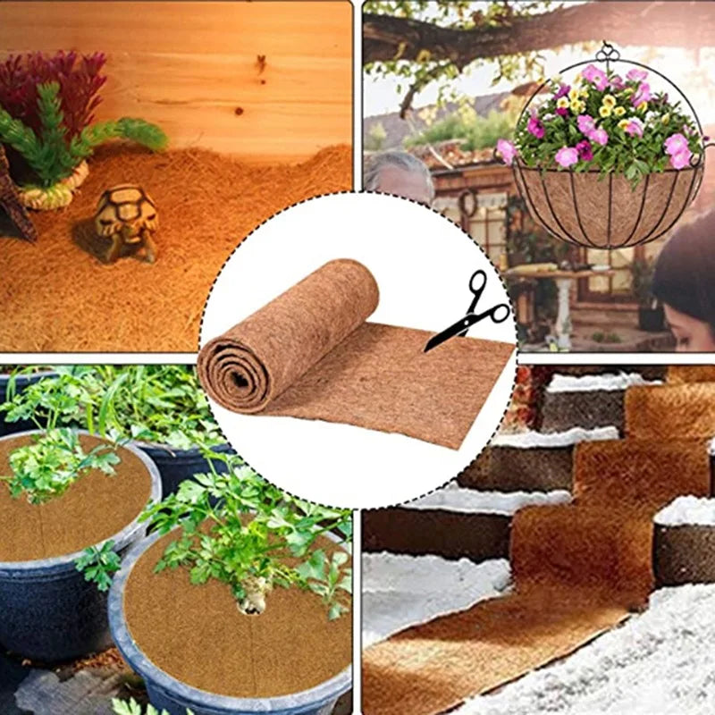 Reptile Carpet Natural Coconut Fiber Coir Tortoise Mat For Pet Terrarium Liner Reptile Supplies Lizard Snake Chamelon Turtle New