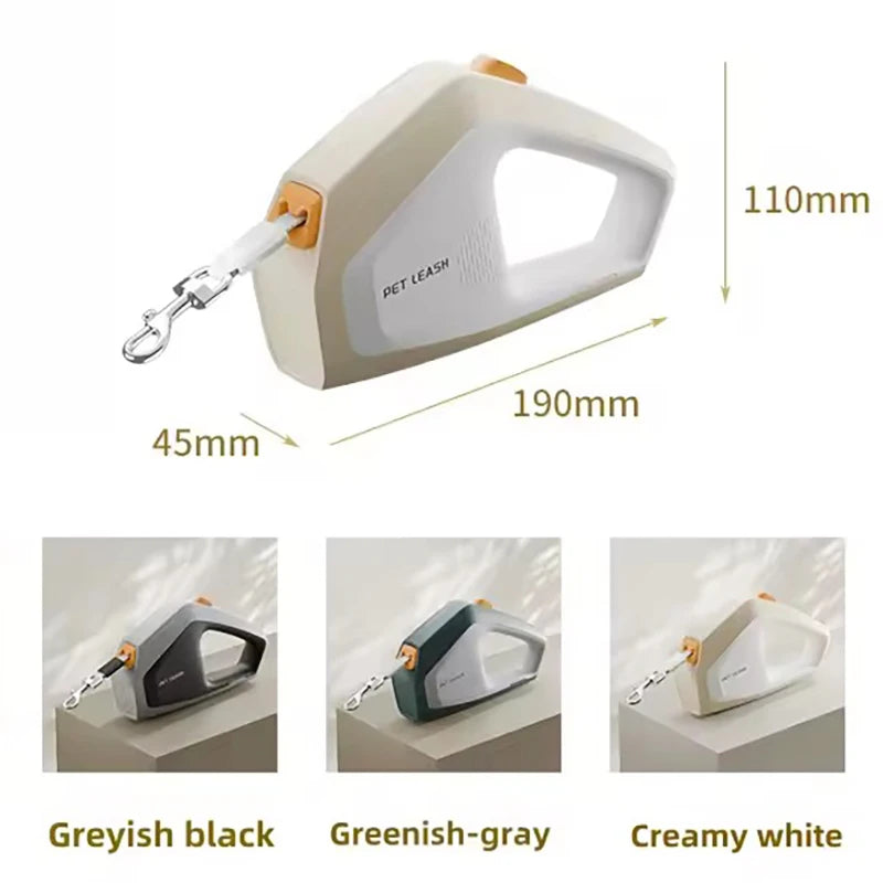 Pet Dog Retractable Leash 5m Automatic Stretching Dog Hand Holding Fiber Rope Leashes