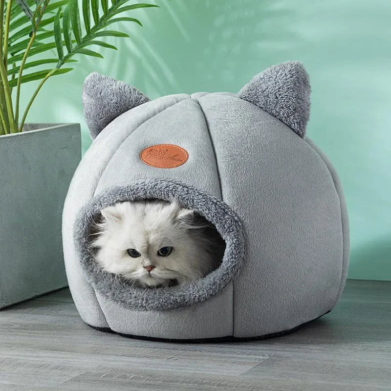 New Deep Sleep Comfort In Winter Cat Bed Mat Basket Cozy Cave Nest Indoor