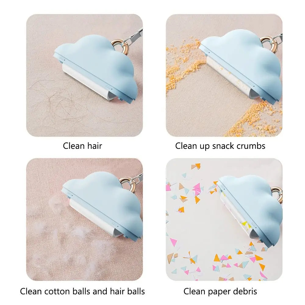 Cloud Shaped Roller Sticky Brush Refill Lint Roller Brush Sticky Paper Pet Hair Remover Roller Drum Type