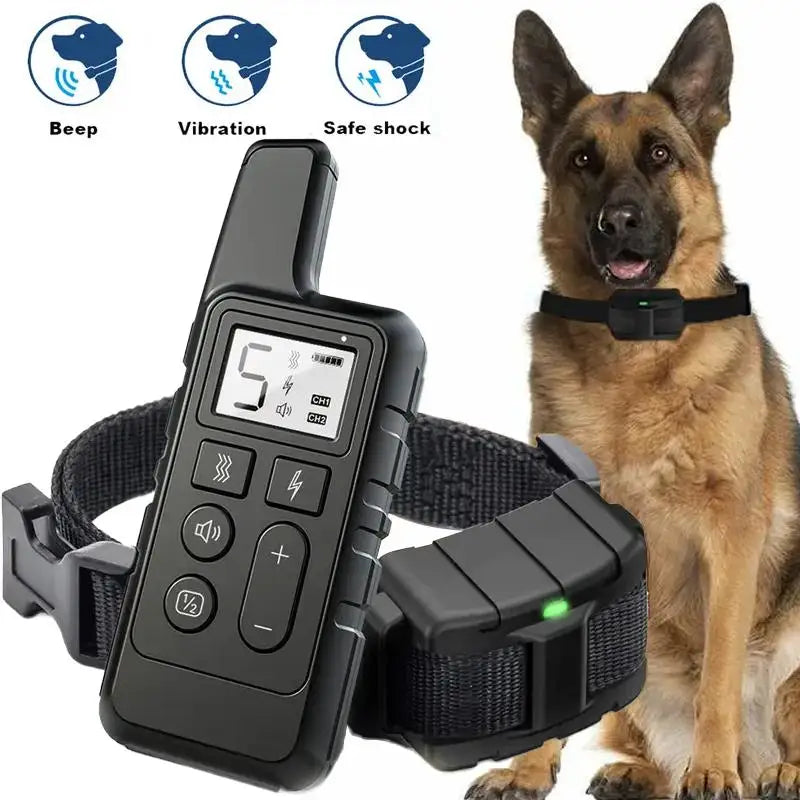 Rechargeable Dog Training Collar 1650ft Remote Control Dog Training Collar with Adjustable Nylon Strap