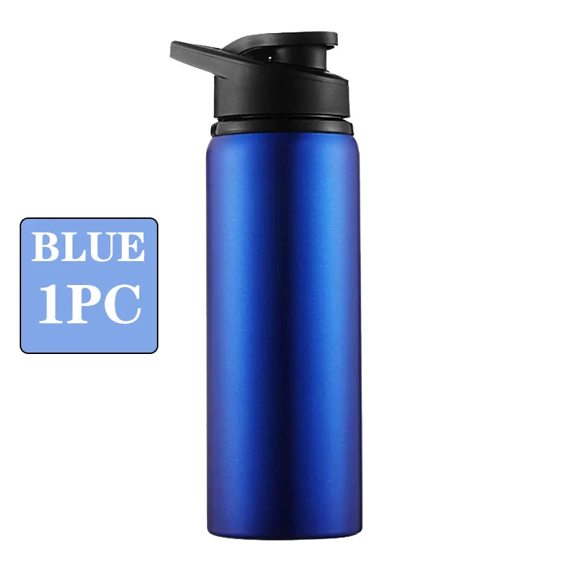 Metal Portable Water Bottle Leakproof Reusable Outdoor Sports Cup for Cycling Hiking Gym Travel