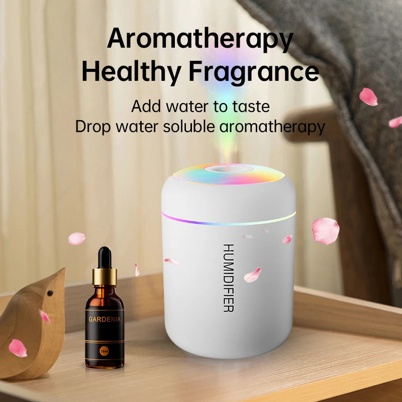180ML Mini Air Humidifier USB Electric Aroma Diffuser Essential Oil Purifier Aromatherapy Mist Maker Lights For Home Bedroom