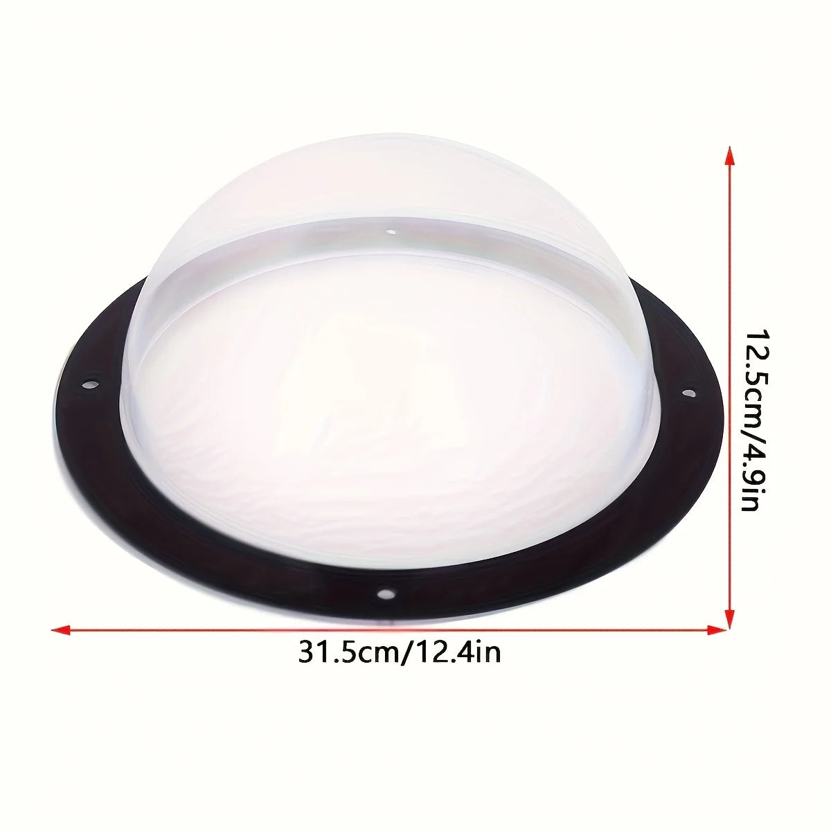 Pet Transparent Viewing Dome, Semi Circular Fence Window for Dogs and Cats, Outdoor Breathable Pet Access Door H0603