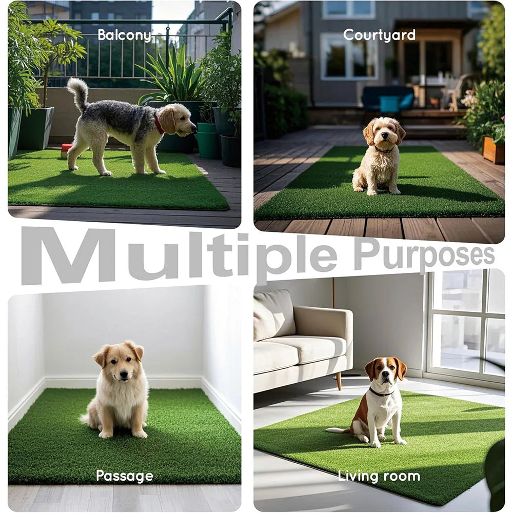Reusable Dog Toilet Dog Lawn Carpet: Artificial Grass Rug for Dog, Training Mat, Dog Toilet for Balcony Patio Garden
