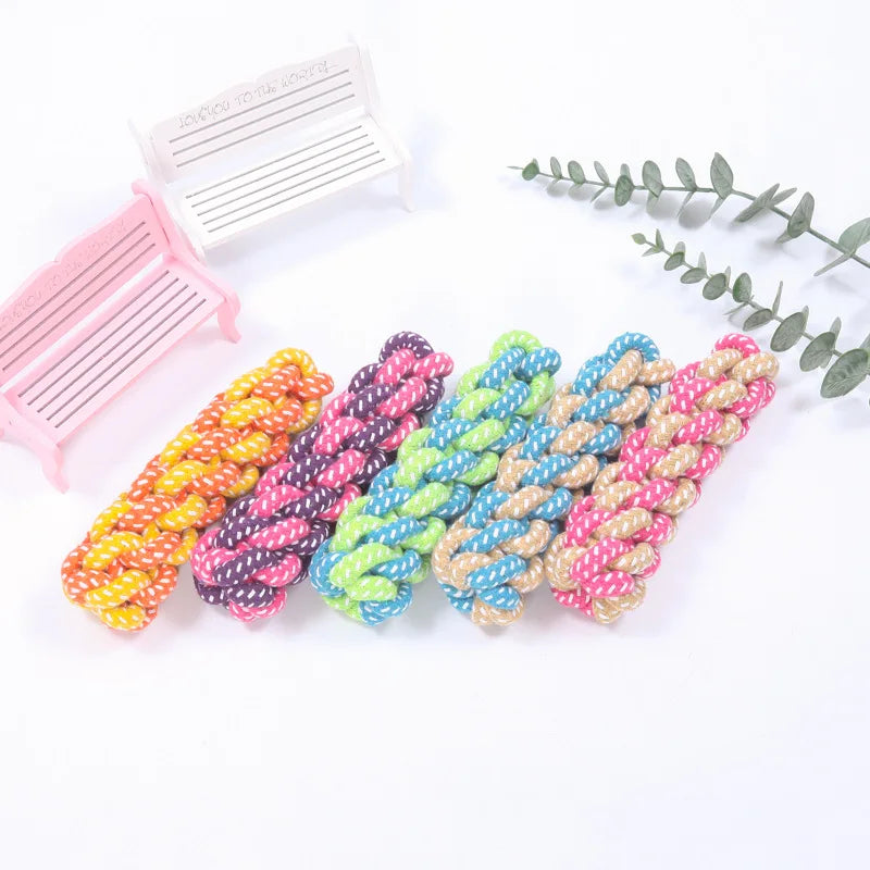 Interactive Cotton Rope Mini Toys Ball for Dogs Accessories Toothbrush Chew Toy for Large Small Dogs
