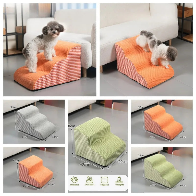 2/3 Layer Anti Slip Detachable Washable Pets Stairs Suitable Small/large Dogs Elderly Dogs Sofas Pet Ramps Ladders