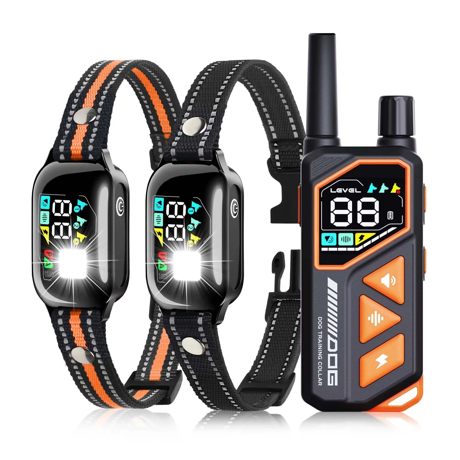 2026 New AI Electric Collar for 10-120lbs Dogs,3300ft 2 in 1 Automatic Dog Training Collar,IPX7 Waterproof