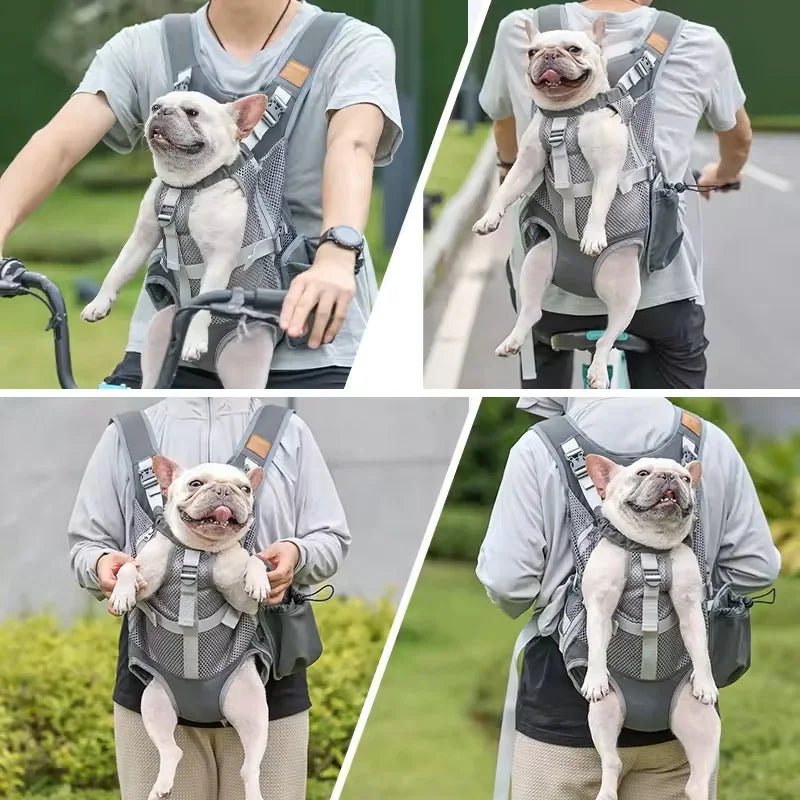 Pet Carrier Backpack Adjustable Cat Dog Travel Bag Carrying Small Medium Dog Bulldog Transport Dog Bag Pet Supplies Perro