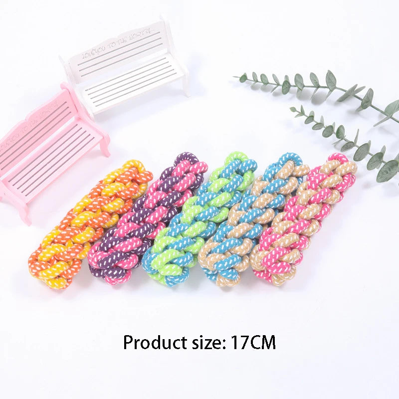 Interactive Cotton Rope Mini Toys Ball for Dogs Accessories Toothbrush Chew Toy for Large Small Dogs