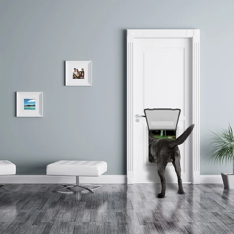 Strong Lockable Dog Door with Privacy Protection Flap Pet Dog Door For Big Small Dogs Pet Safety Doors Easy to Install