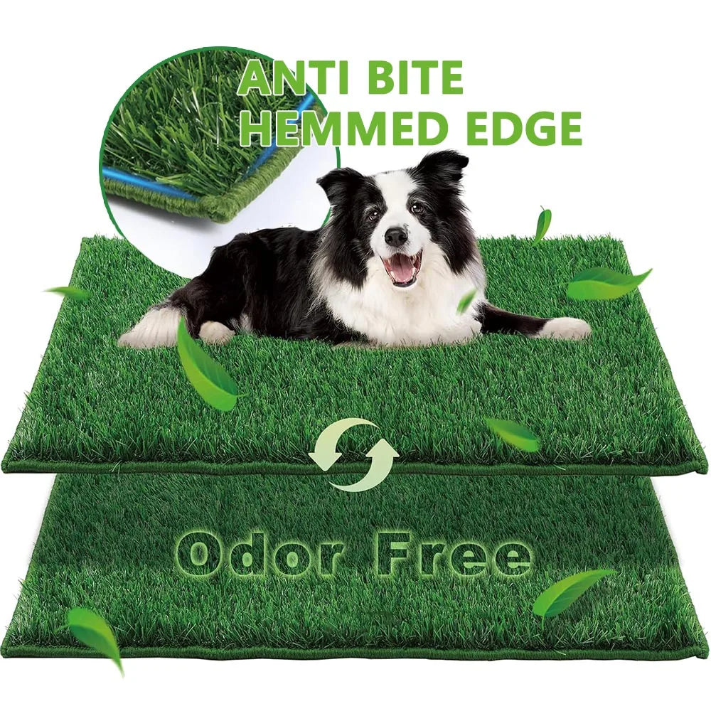 Reusable Dog Toilet Dog Lawn Carpet: Artificial Grass Rug for Dog, Training Mat, Dog Toilet for Balcony Patio Garden