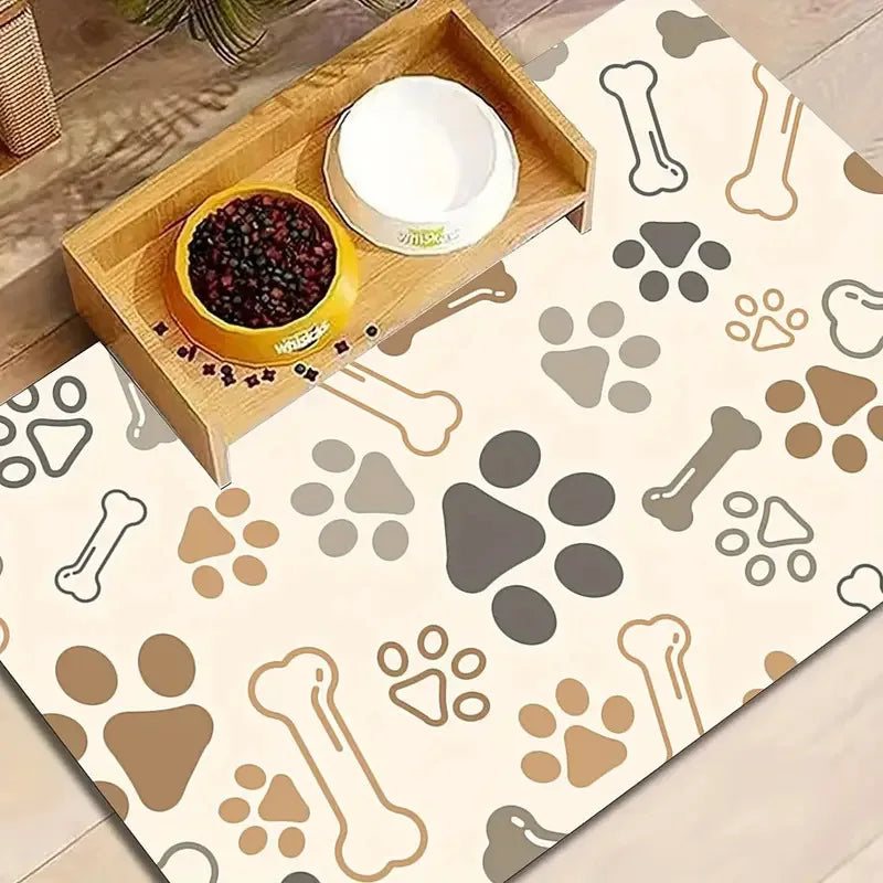Pet supplies mat cat dog Feeding Mat Pet Placemat for Food Water Bowl with Waterproof Quick-drying diatom ooze floor mat
