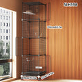 Large Bird Cage, Parrot Cage, Luxury Villa, with Toilet and Bird Bowl, Iron Art Cage