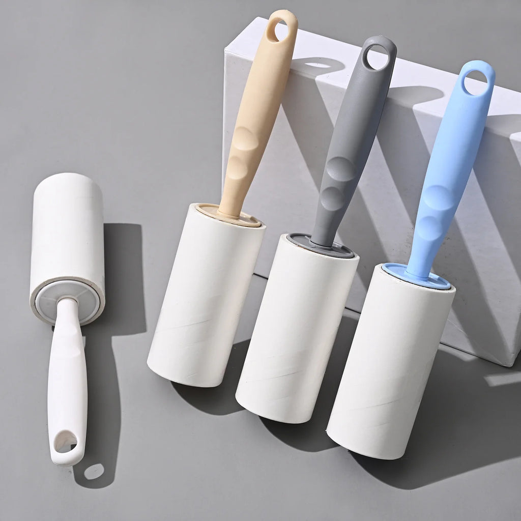 Lint Roller With Refills Sticky Remover Hair Pet Dog Clothes Sofa Dust Remover Replaceable Roll Brush