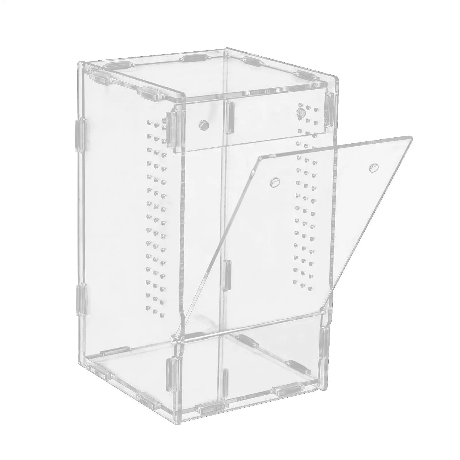 Reptile Enclosure Front Opening Escape Proof Habitat Acrylic Observation Home